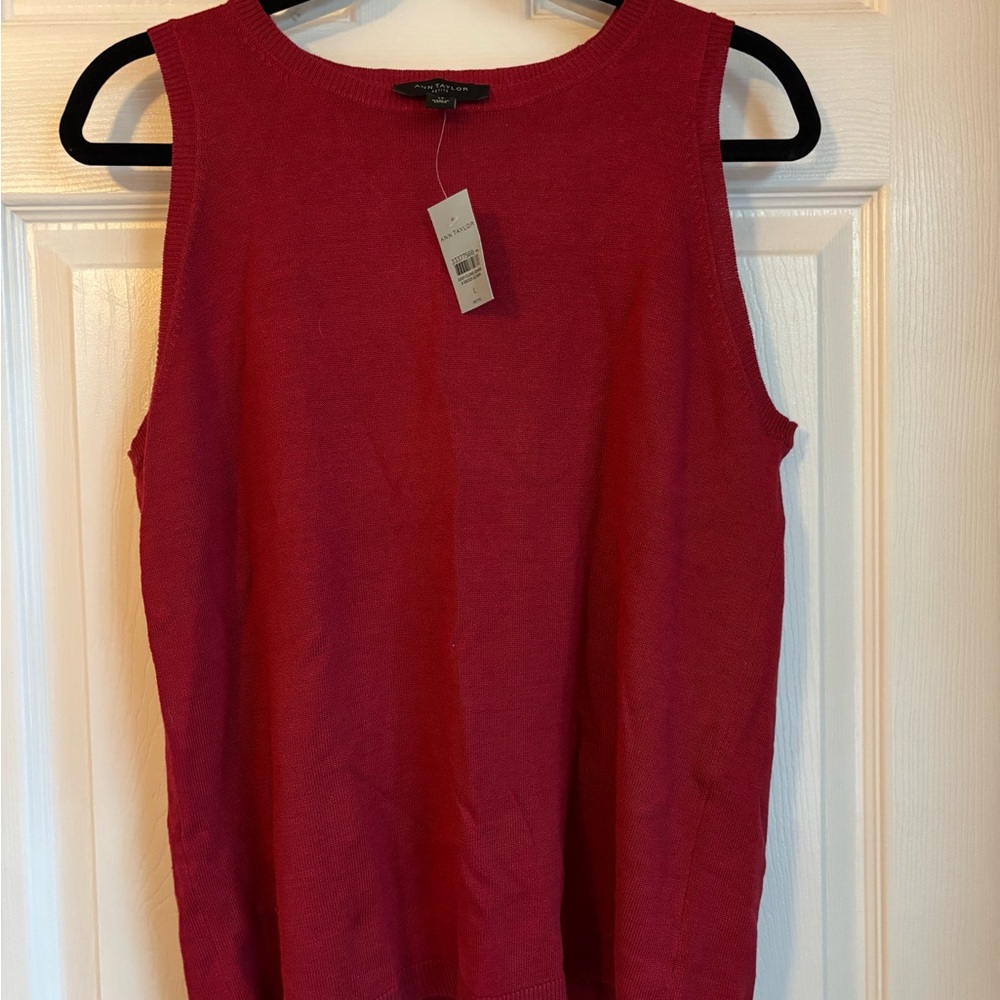 Sleeveless Red Top